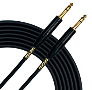 Mogami Gold TRS-TRS Balanced 1/4" Audio Patch Cable - 10ft