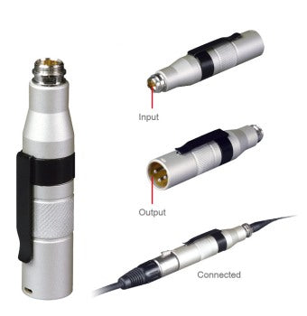 MIPRO Mini XLR to XLR Condenser Microphone Adapter