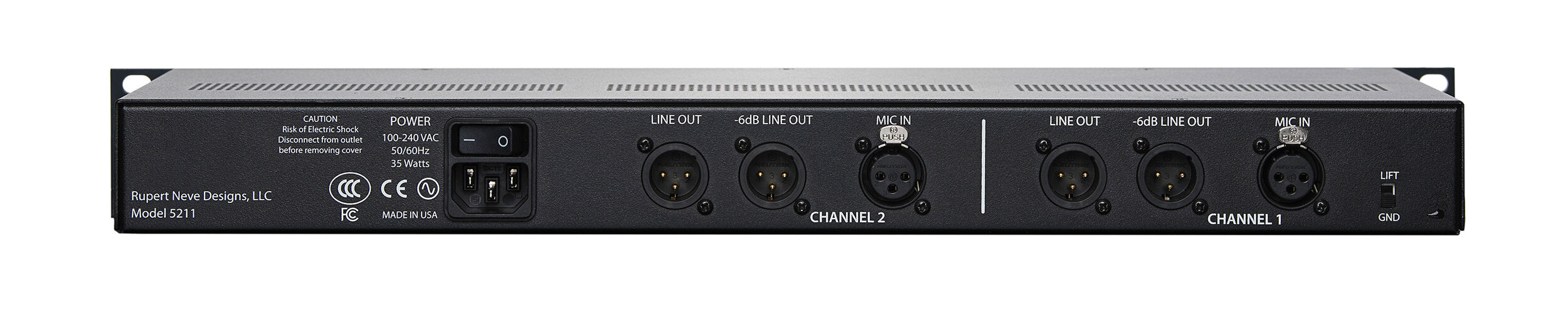 Rupert Neve 5211 2-Channel Mic Pre