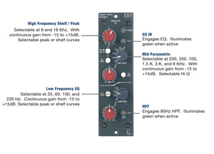 Rupert Neve Designs 551 500 Series Inductor Equalizer