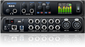 MOTU 624 Thunderbolt/USB3/AVB Ethernet audio interface with DSP and mixing