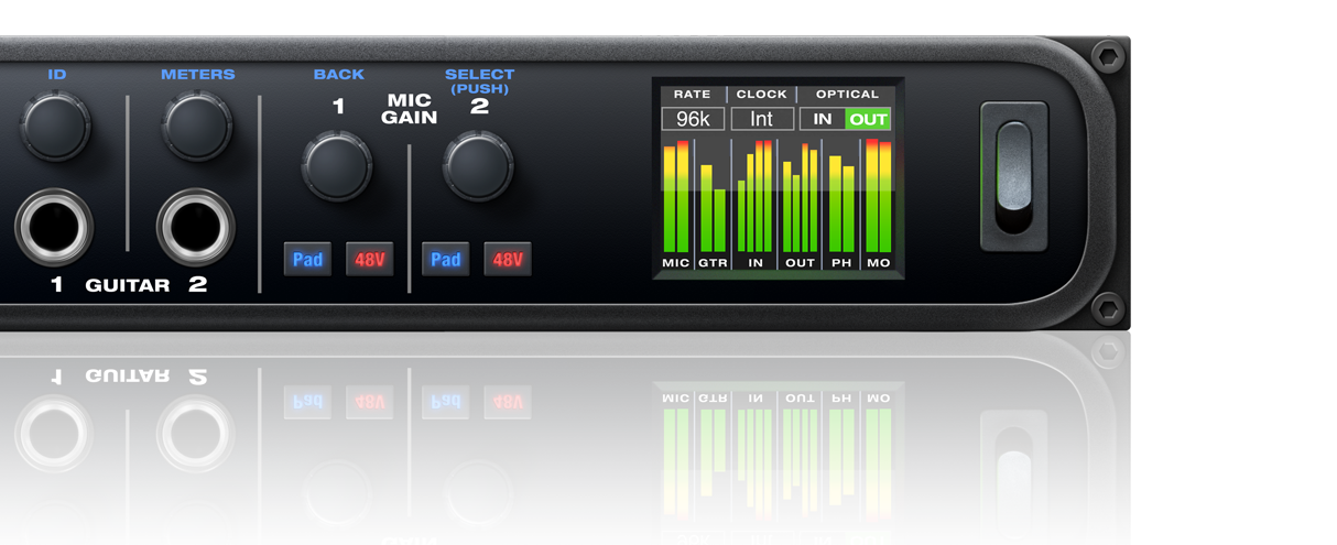 MOTU 624 Thunderbolt/USB3/AVB Ethernet audio interface with DSP and mixing