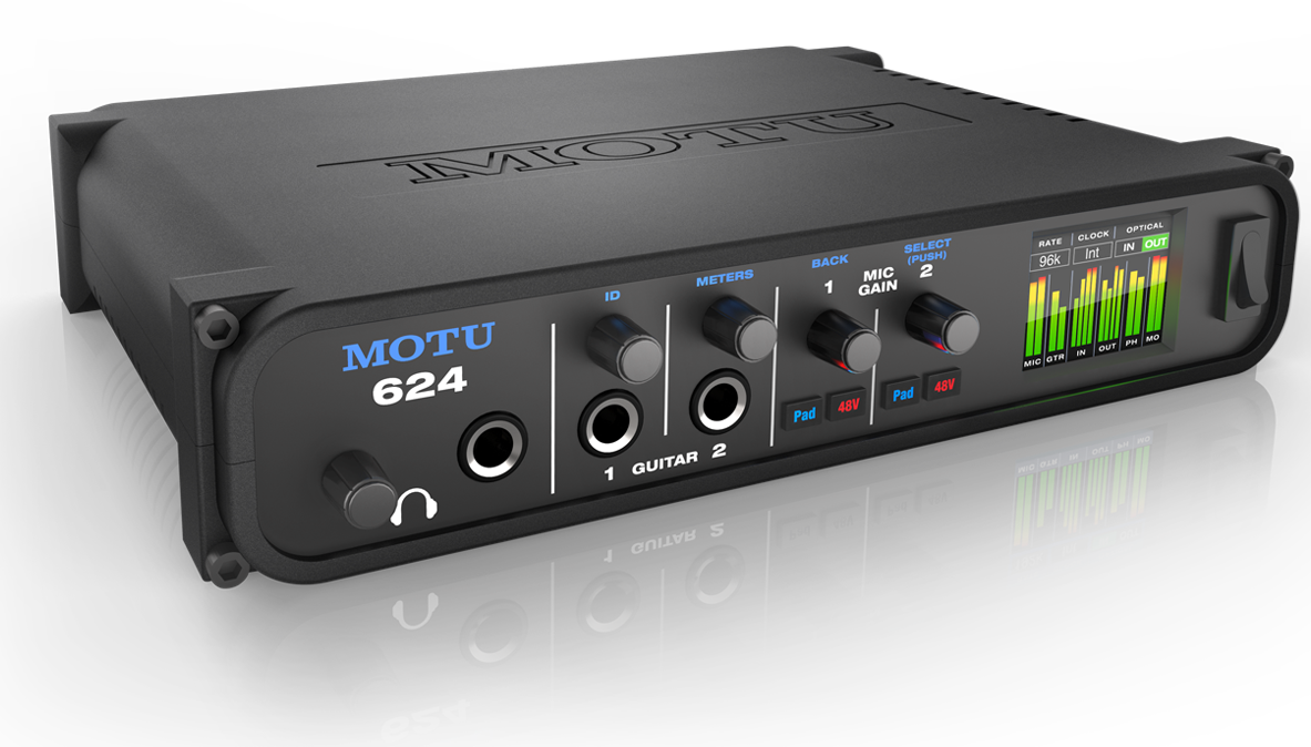 MOTU 624 Thunderbolt/USB3/AVB Ethernet audio interface with DSP and mixing
