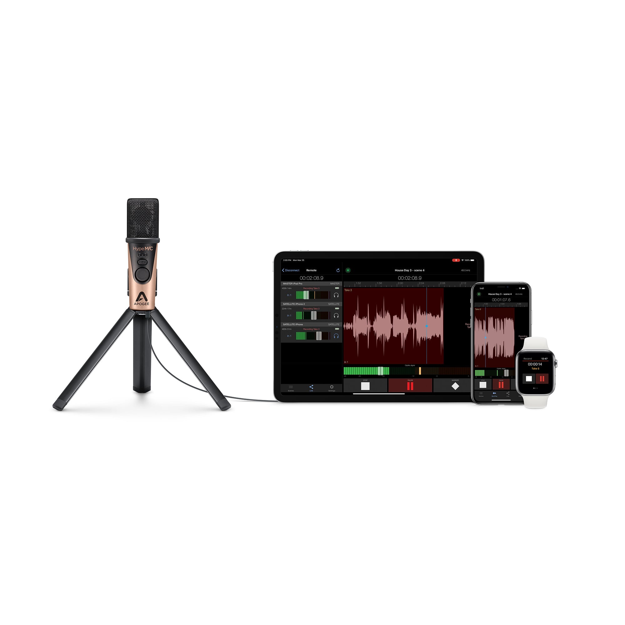 Apogee Hype MiC USB Microphone with Headphone Output and Studio Quality Compression
