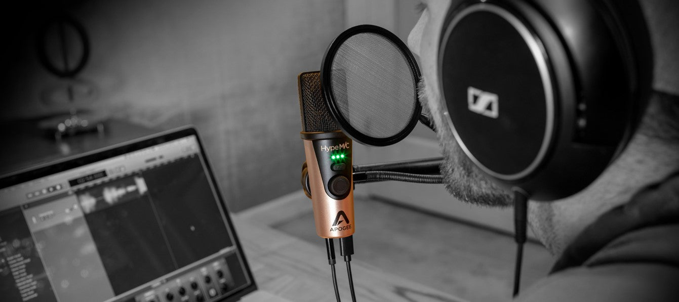 Apogee Hype MiC USB Microphone with Headphone Output and Studio Quality Compression