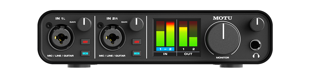 MOTU M2 2x2 USB-C Audio Interface for Recording, Mixing & Podcasting