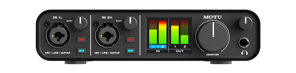 MOTU M2 2x2 USB-C Audio Interface for Recording, Mixing & Podcasting