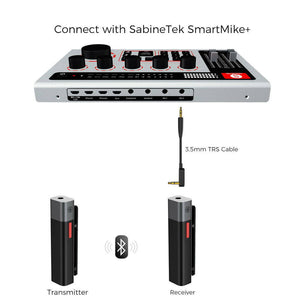 SabineCast Bluetooth Mixer with Built in Audio Interface and Microphone Bundle