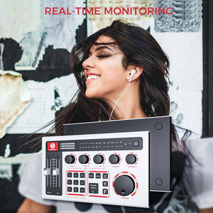 SabineCast Bluetooth Mixer with Built in Audio Interface and Microphone Bundle