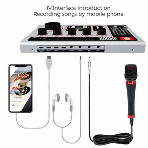 SabineCast Bluetooth Mixer with Built in Audio Interface and Microphone Bundle