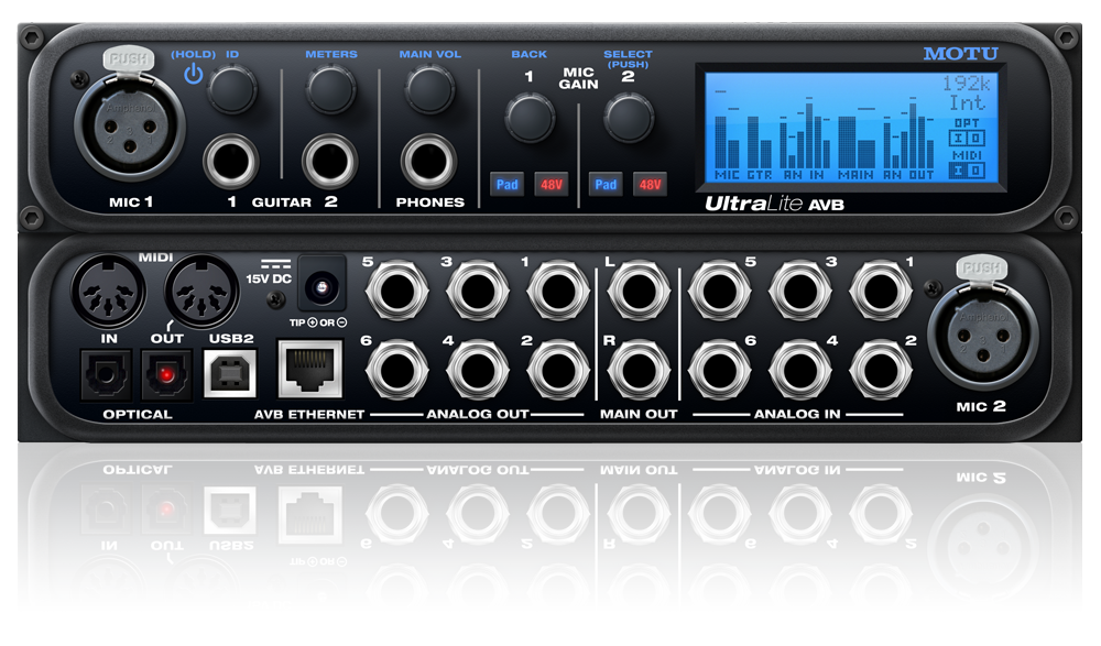 MOTU UltraLite AVB Audio Interface With DSP, Wireless Control & Audio Networking