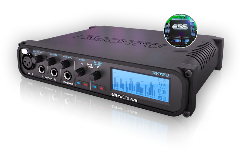 MOTU UltraLite AVB Audio Interface With DSP, Wireless Control & Audio Networking